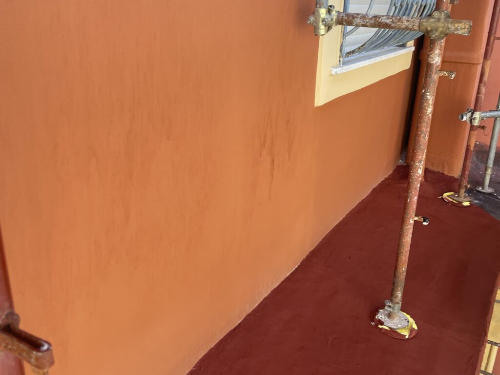 colature per mancata polimerizzazione pittura